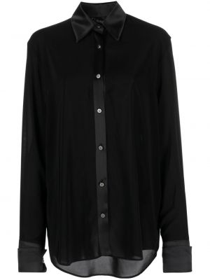 Šilkinė marškiniai John Richmond juoda