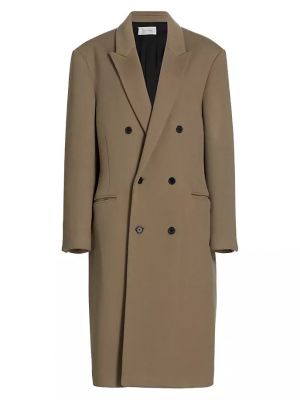 Кашемировое пальто The Row коричневое