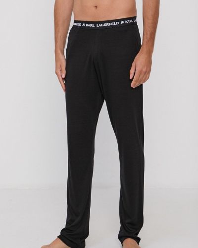 Karl Lagerfeld pizsama nadrág fekete, férfi, sima