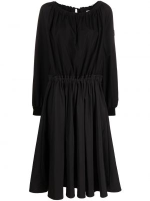Midi obleka Moncler črna