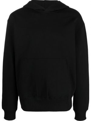 Hoodie en coton à imprimé Diesel noir