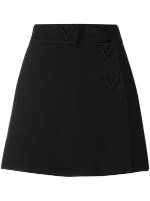 Pantalones cortos de crepé Valentino negro