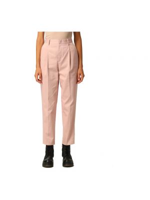 Pantalones chinos de cintura alta Valentino rosa