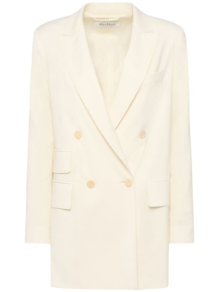 Blazer i ull Max Mara vit