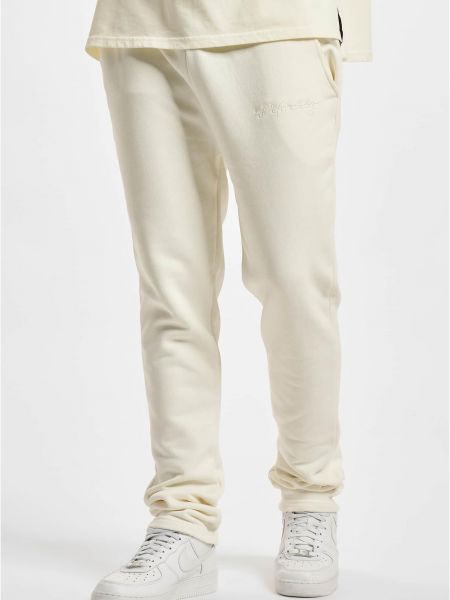 Спортни панталони с принт Urban Classics бяло