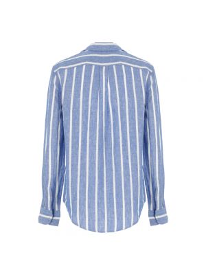 Camisa con bordado de lino a rayas Ralph Lauren