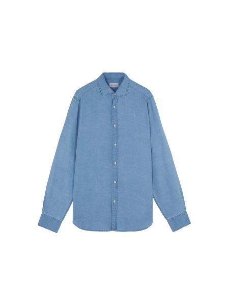 Rifľová košeľa Scalpers modrá
