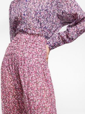 Długa spódnica bawełniana w kwiatki Marant Etoile
