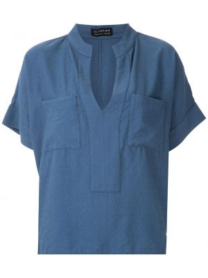 Блуза с джобове Olympiah синьо
