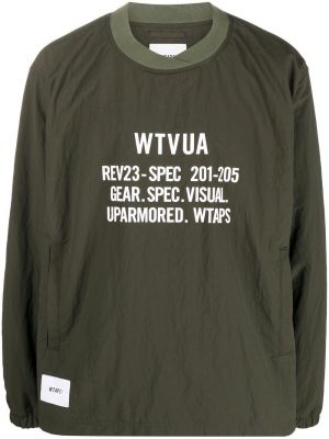 T-shirt avec imprimé slogan à imprimé Wtaps vert