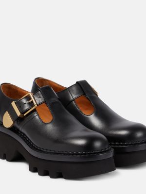 Pantofi loafer din piele Chloã© negru