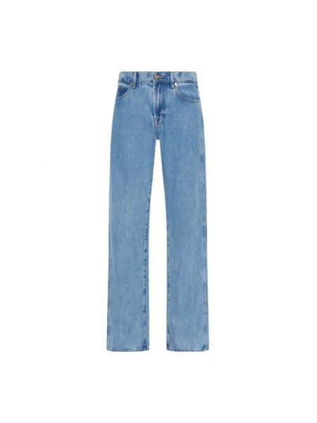 Niebieskie proste jeansy 7 For All Mankind