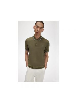 Polo a rayas Fred Perry verde