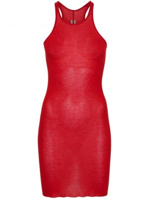 Αμάνικο φόρεμα Rick Owens κόκκινο