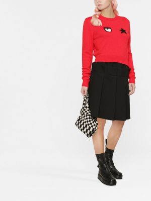 Sweter w gwiazdy Chiara Ferragni czerwony
