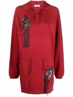 Obleka z biseri Kansai Yamamoto Pre-owned rdeča