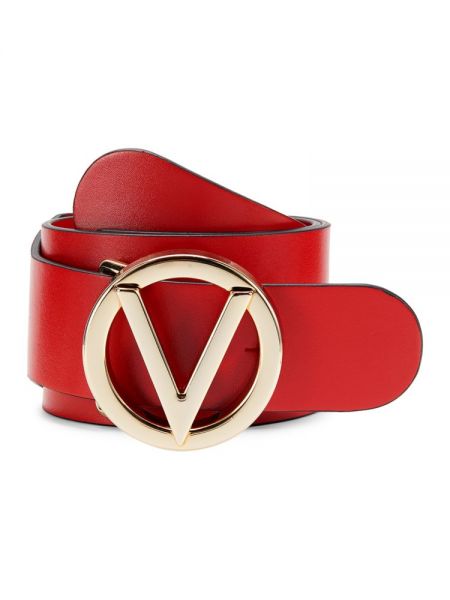 Кожаный ремень Mario Valentino красный