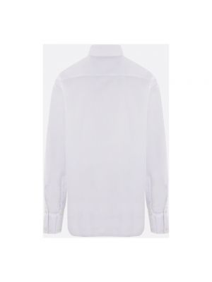 Camisa de algodón a rayas 424 blanco