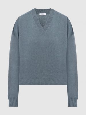 Шелковый шерстяной пуловер Peserico зеленый