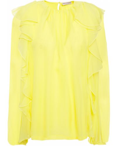 Шелковая блузка Emilio Pucci, желтый