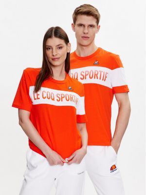 Tricou Le Coq Sportif portocaliu