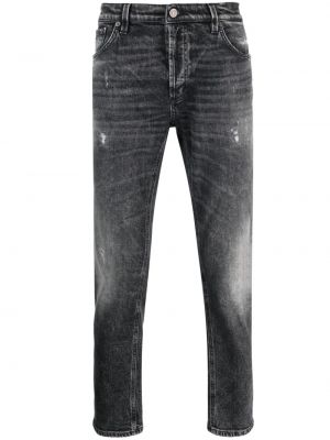 Bavlnené džínsy s rovným strihom Dondup čierna