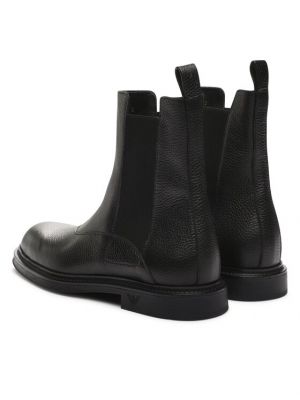 Kotníkové boty Emporio Armani černé