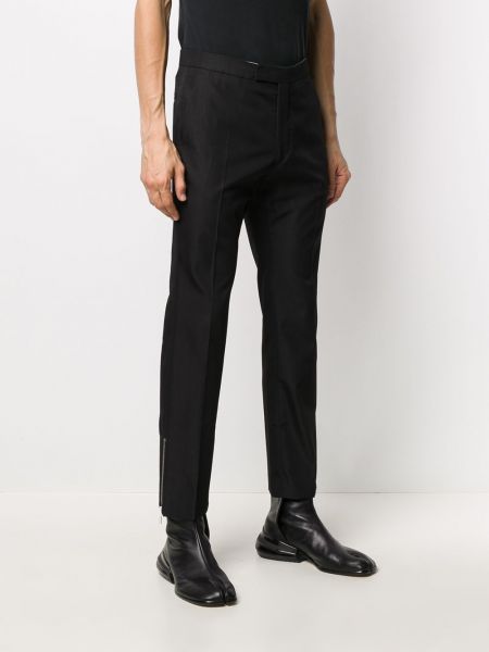 Kalhoty na zip Raf Simons černé