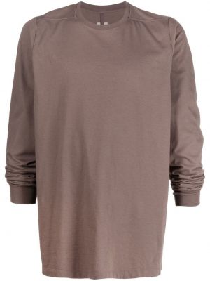 Långärmad t-shirt Rick Owens brun