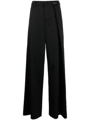 Pantalon large plissé Mm6 Maison Margiela noir