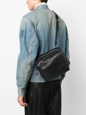 Kožená taška přes rameno Givenchy černá