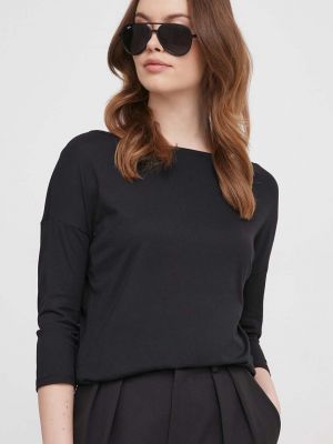 Блуза с дълъг ръкав Sisley черно