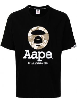 Camiseta con estampado Aape By *a Bathing Ape® negro