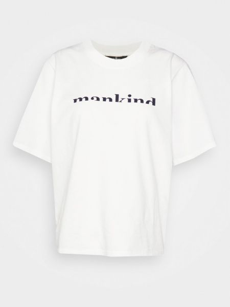 Koszulka z nadrukiem 7 For All Mankind biała