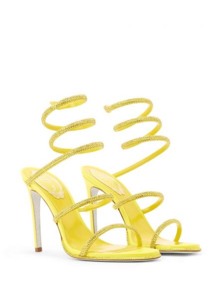 Kožené sandály René Caovilla žluté