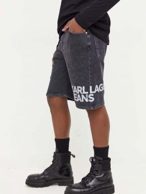 Farmer rövidnadrág Karl Lagerfeld Jeans fekete