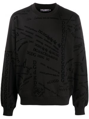 Sudadera con estampado Dolce & Gabbana negro