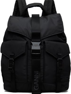 Черный технический рюкзак GANNI