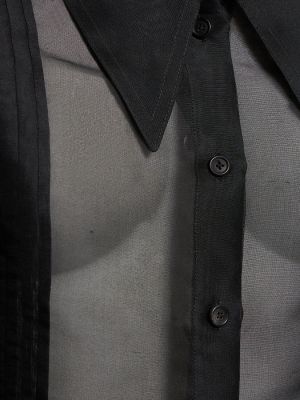 Camisa de seda Khaite negro