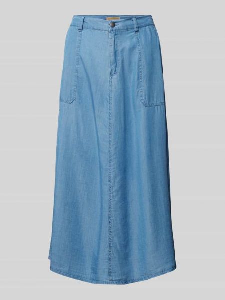 Spódnica jeansowa z kieszeniami Soyaconcept niebieska