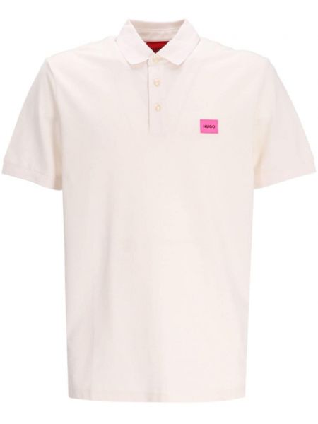 Polo krekls ar apdruku Hugo balts