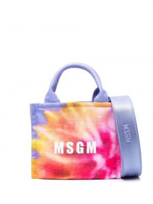 Шопинг чанта Msgm виолетово