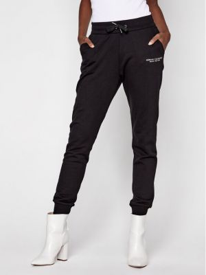 Priliehavé teplákové nohavice Armani Exchange čierna