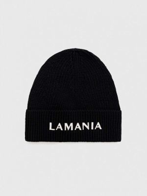 Czarna dzianinowa czapka wełniana La Mania