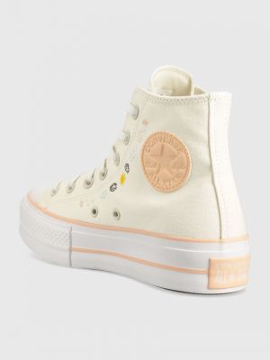 Pantofi cu stele Converse bej