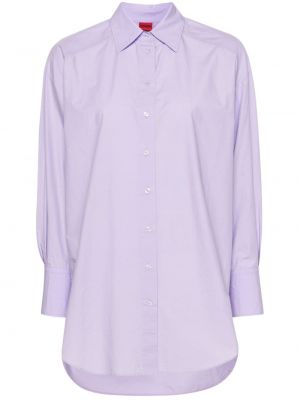Bavlnená košeľa Hugo fialová