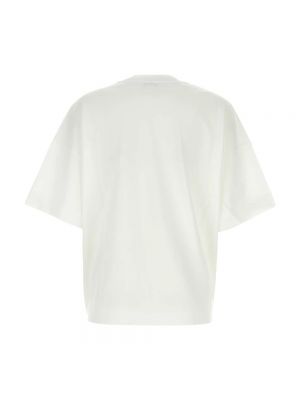 Koszulka bawełniana oversize Alexander Mcqueen biała