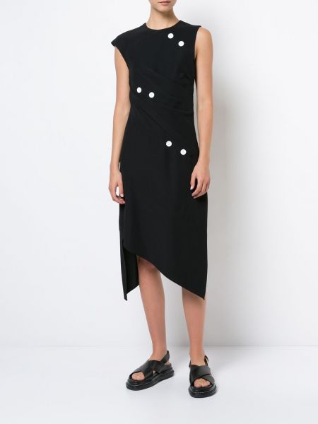 Mini vestido con botones Proenza Schouler negro