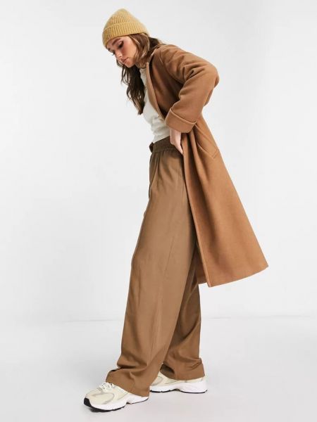 Шерстяное пальто Helene Berman коричневое
