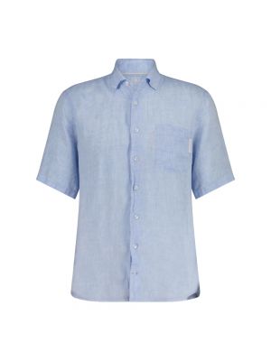 Niebieska koszula z krótkim rękawem Bogner